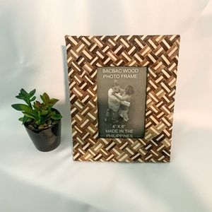 4”x 6” Woven Organic Banana Bark Picture Frame